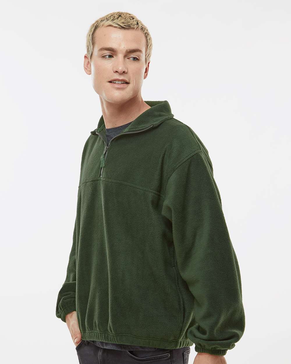 Men's Polar Fleece Quarter-Zip Pullover