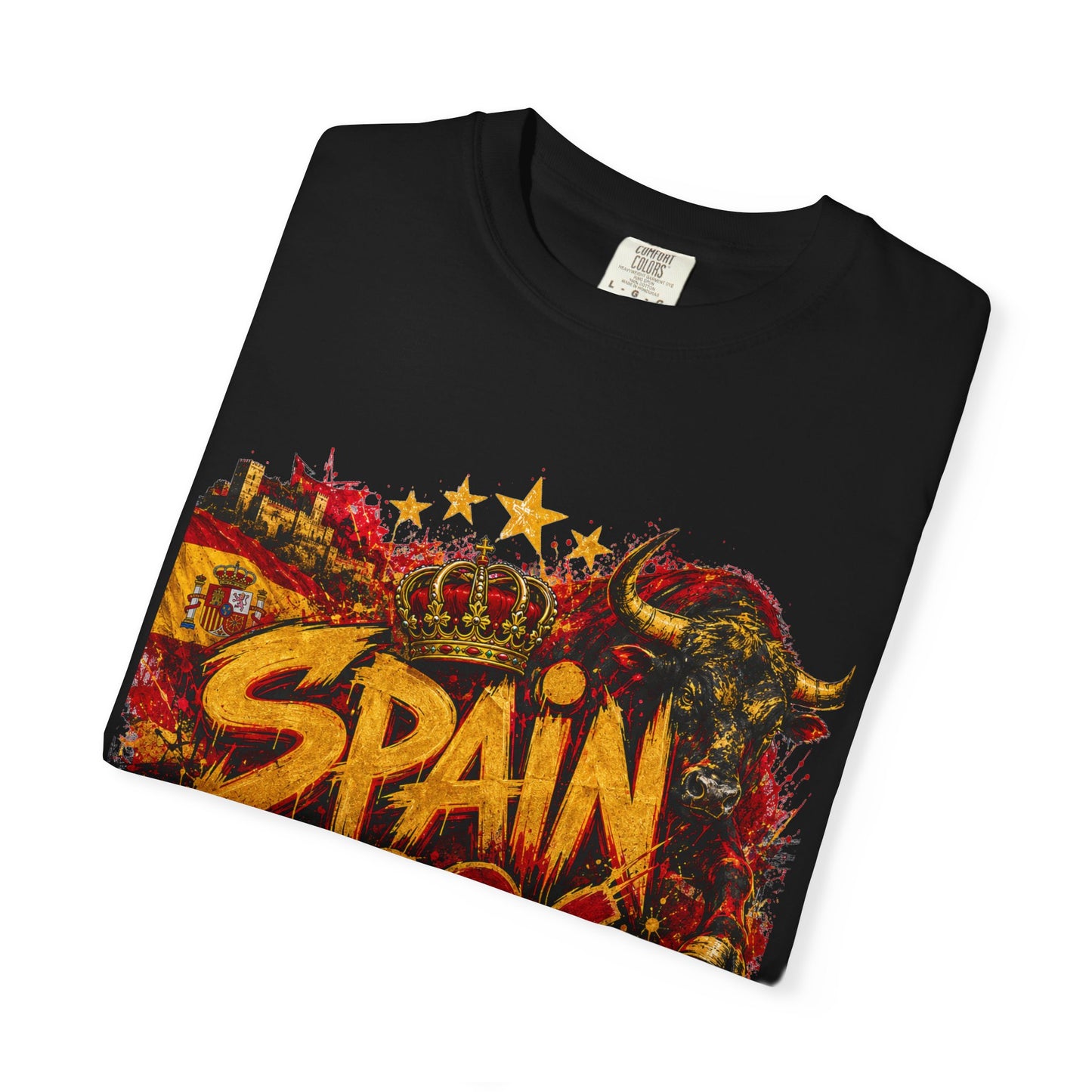 Spain Football World Cup 2026 'Fúria de Ouro' Graffiti Championship | Premium Graphic Tee