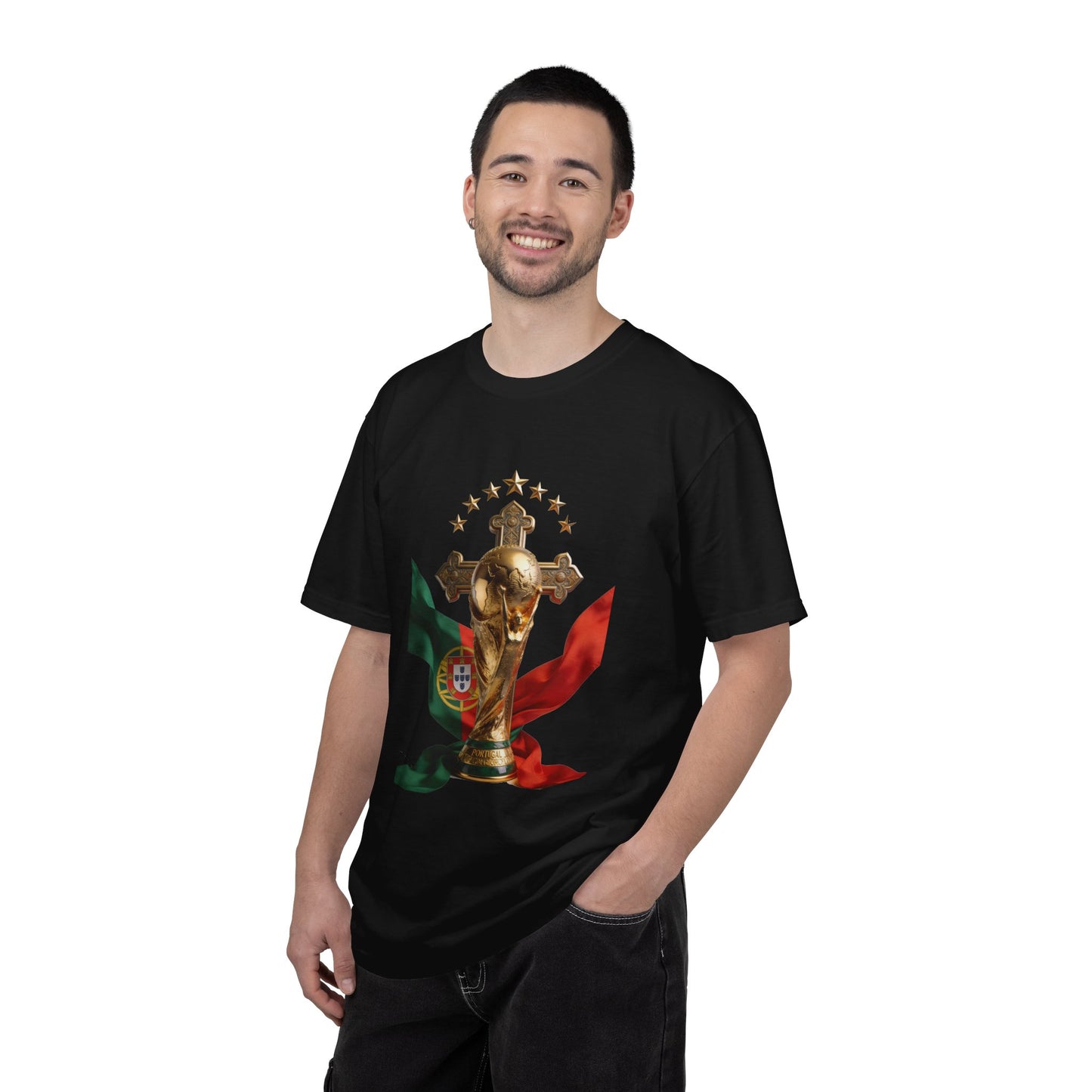 Portugal Football 'Cruz Sagrada' Majestic Trophy | Premium Graphic Tee