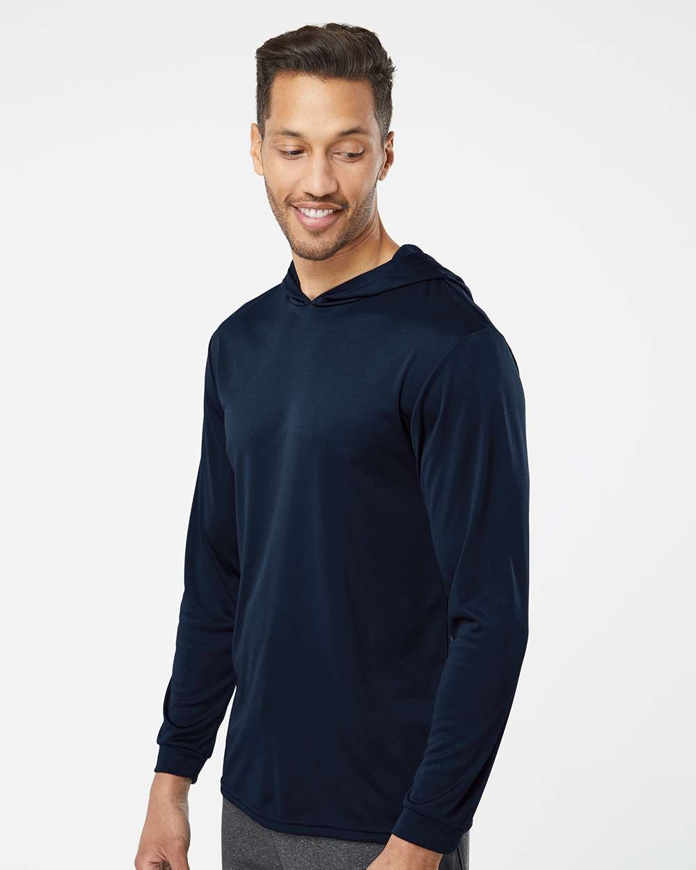 Unisex Bahama Performance Hooded Long Sleeve T-Shirt