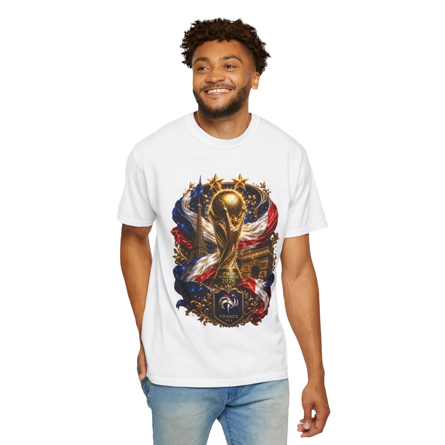 France World Cup 2026 Sovereign Trophy & Landmark Shield | Premium Graphic Tee