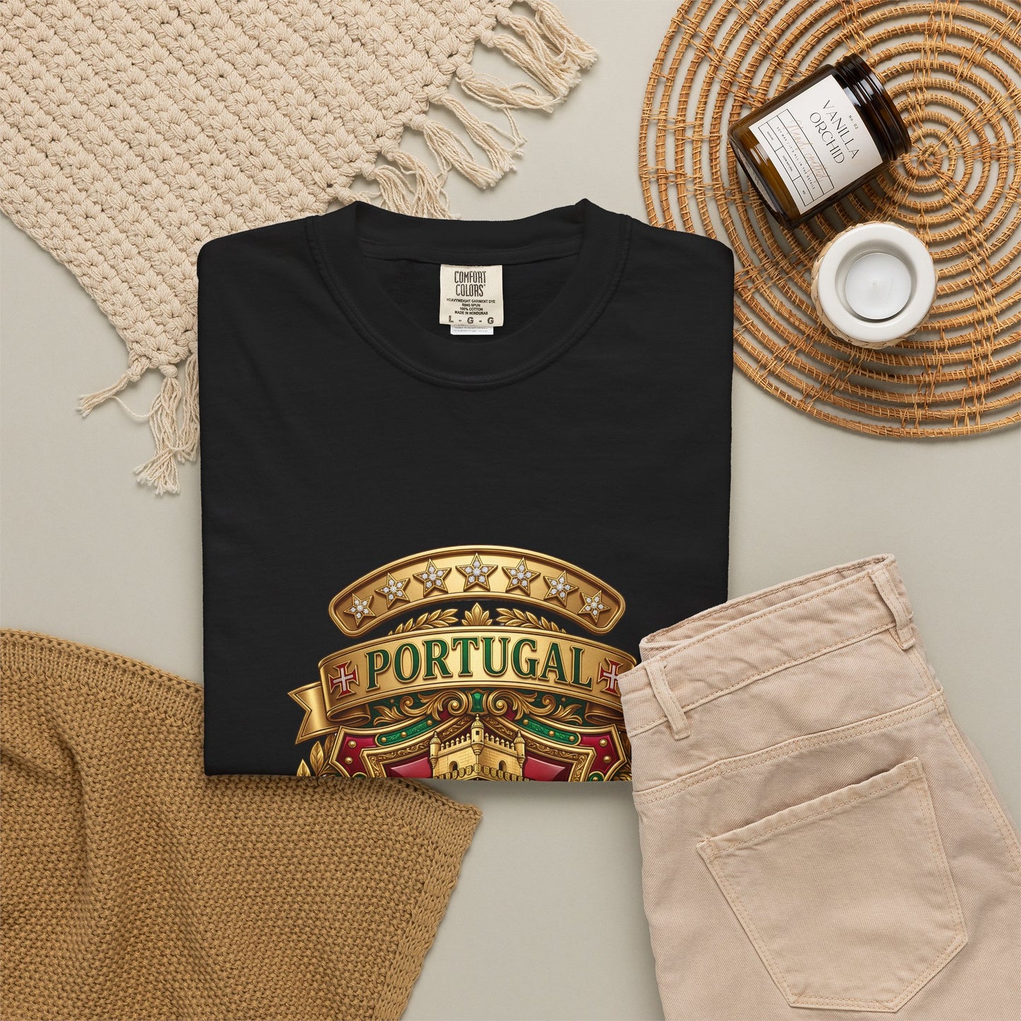 Portugal Football 'Torre de Belém' Heritage Shield | Premium Graphic Tee