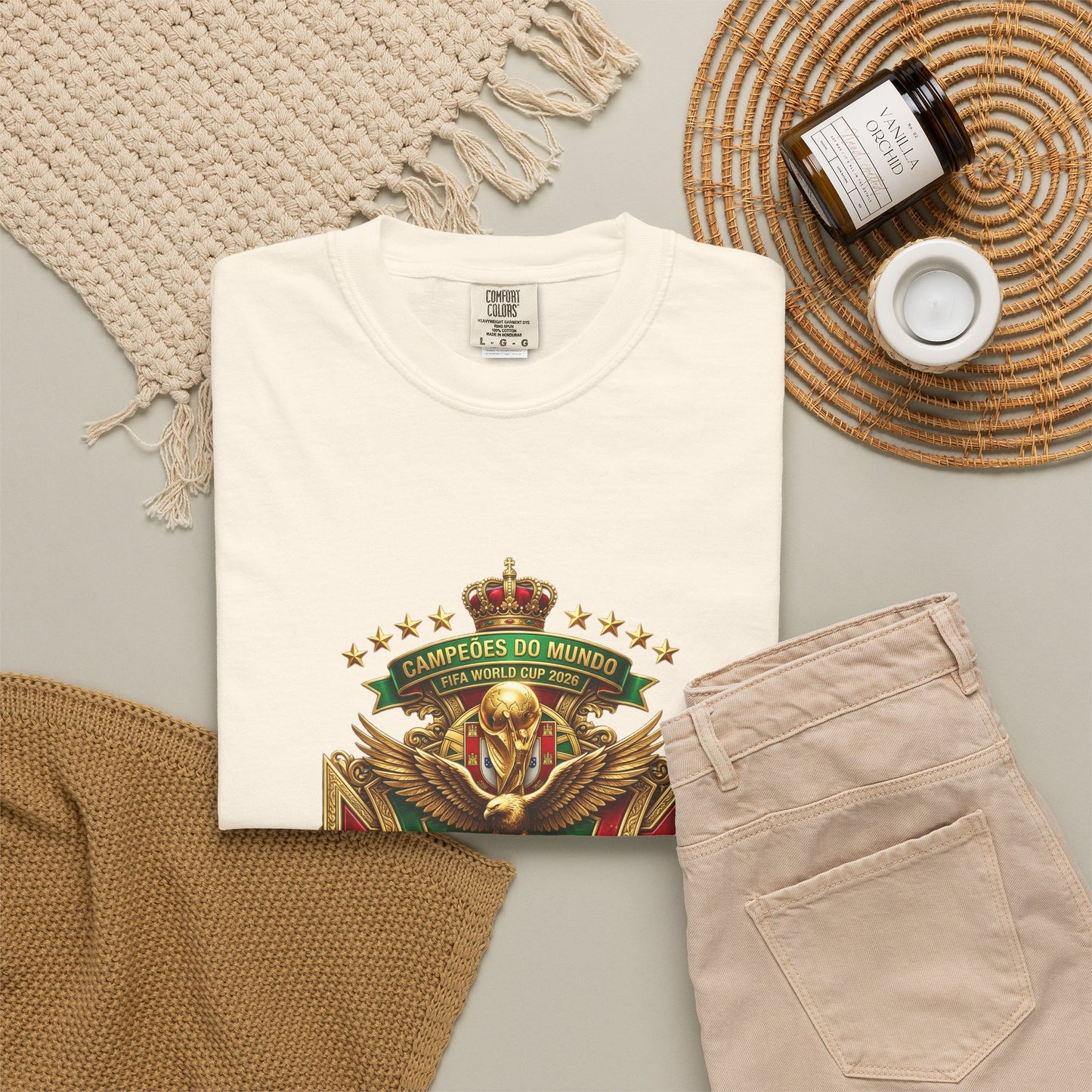 Portugal Football World Cup 2026 'Heróis do Mar' Imperial Crown Crest | Premium Graphic Tee