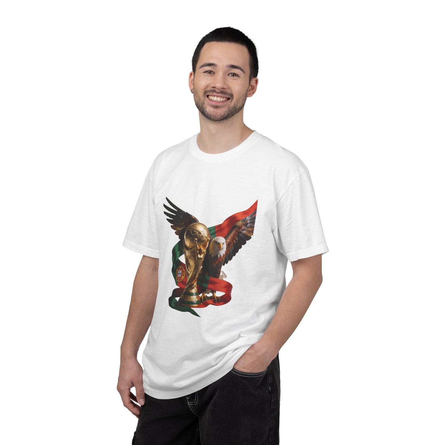 Portugal Football 'Asas da Vitória' Guardian Eagle & Trophy | Premium Graphic Tee