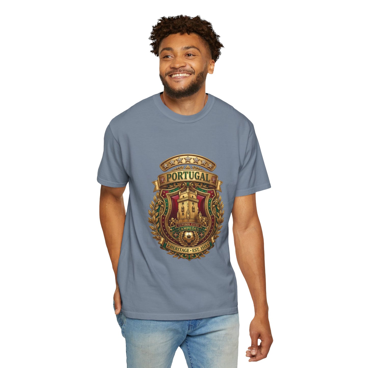 Portugal Football 'Torre de Belém' Heritage Shield | Premium Graphic Tee