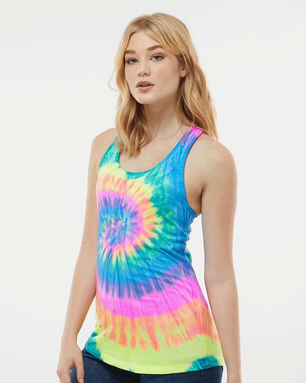 Women's Tie-Dyed Racerback Tank Top