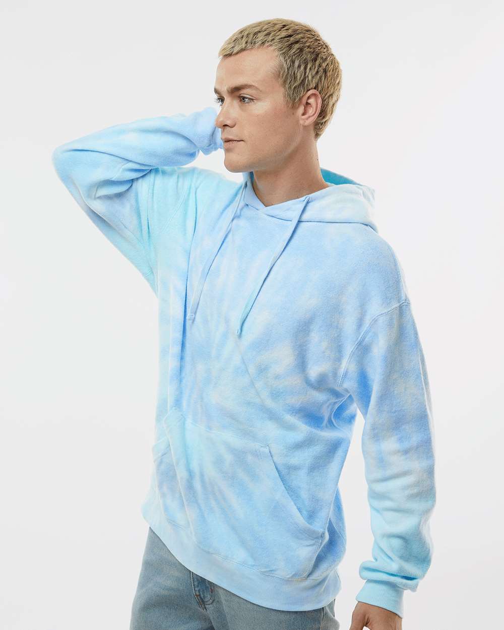 Unisex Tie-Dyed Cloud Fleece Hooded Sweatshirt