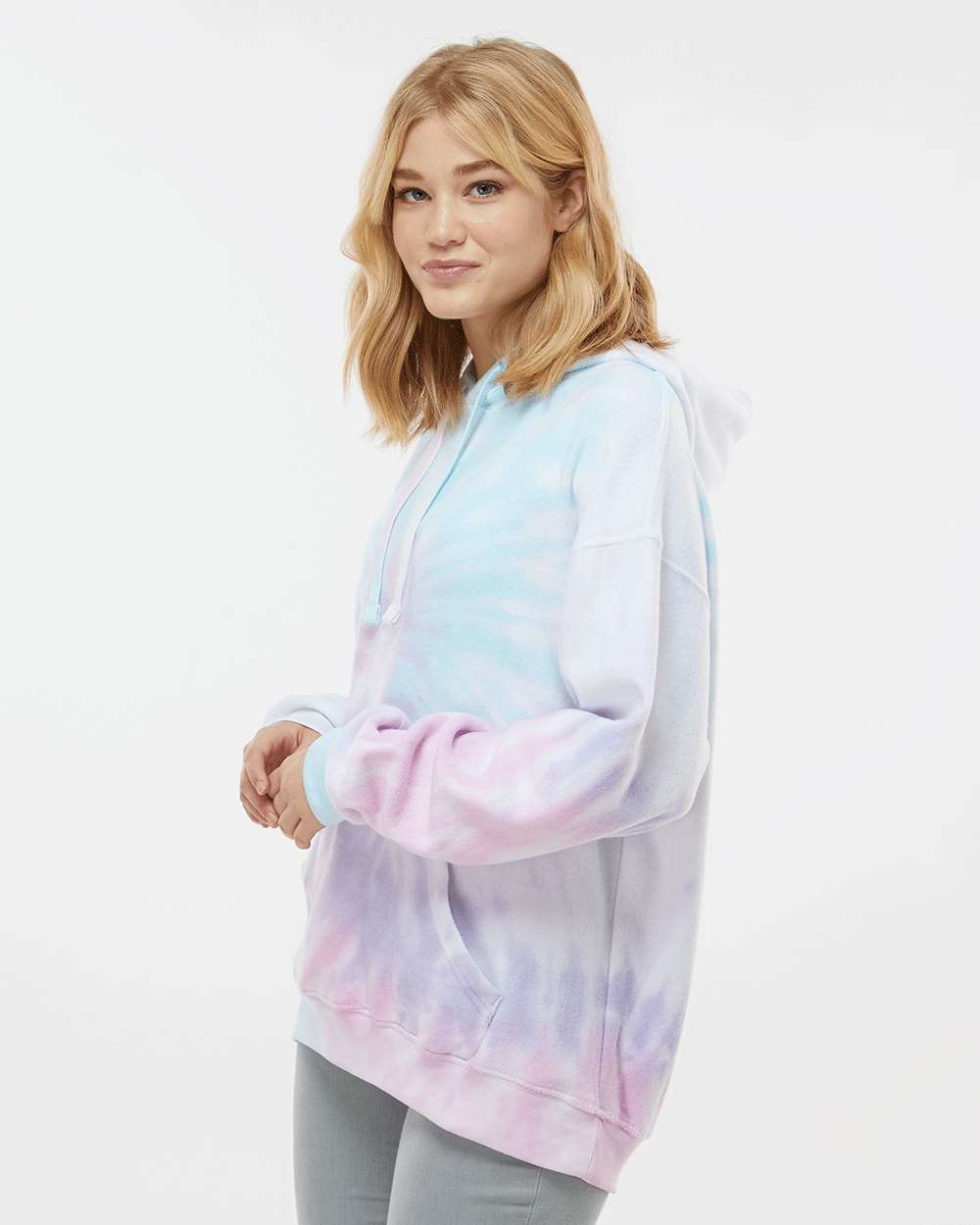 Unisex Tie-Dyed Cloud Fleece Hooded Sweatshirt