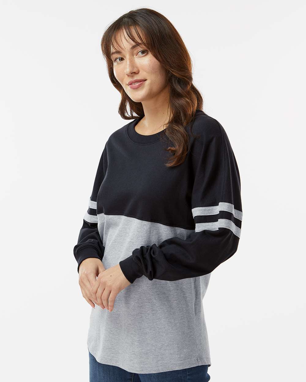 Women's Pom Pom Long Sleeve Jersey T-Shirt