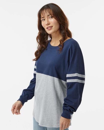 Women's Pom Pom Long Sleeve Jersey T-Shirt