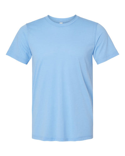 Canvas Mens Triblend Crew Neck Plain Short Sleeve T-Shirt (2XL) (Denim Triblend)