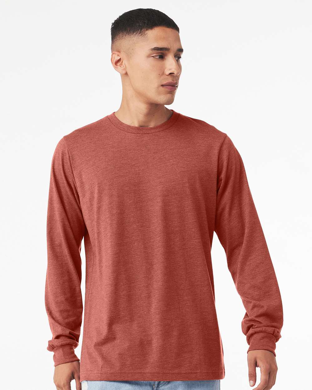 Heather CVC Long Sleeve Tee