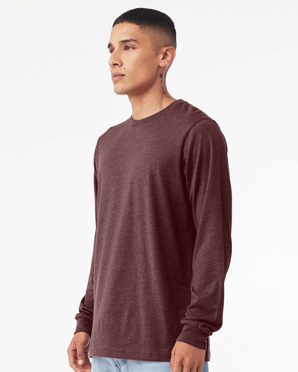 Heather CVC Long Sleeve Tee