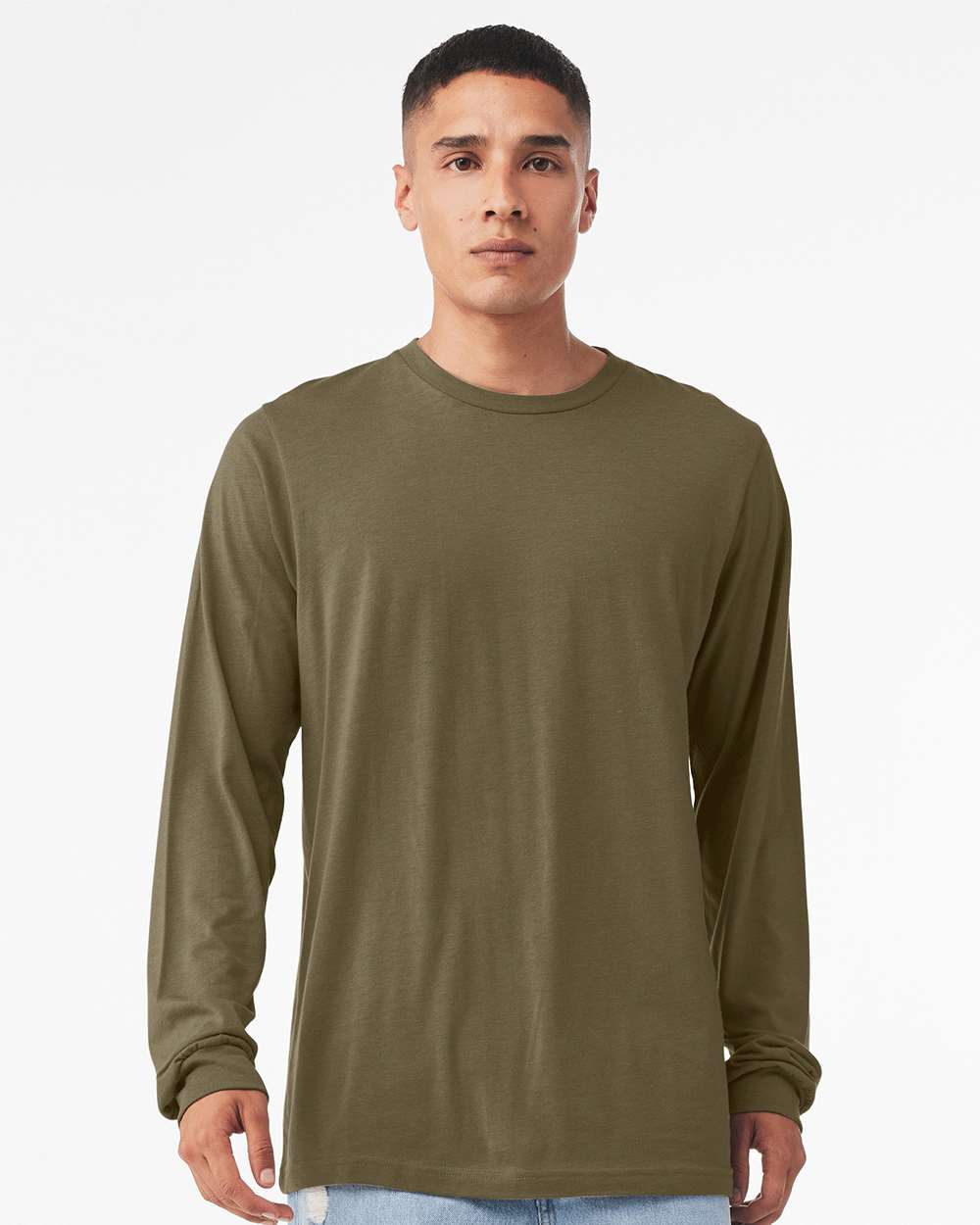 Heather CVC Long Sleeve Tee