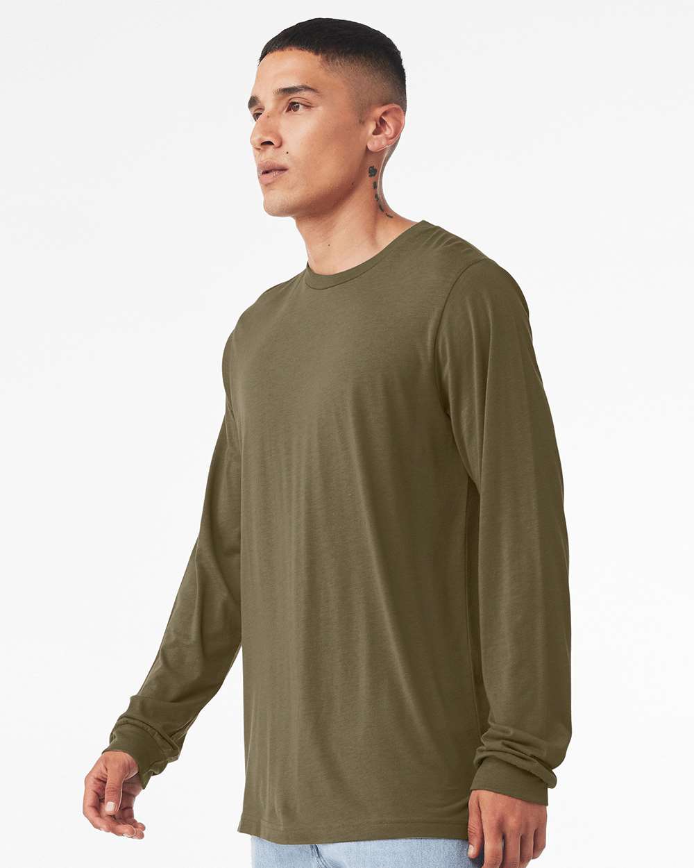 Heather CVC Long Sleeve Tee