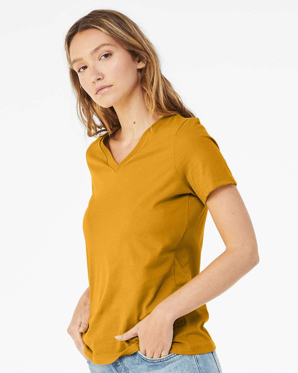 WomenÂ’s Relaxed Jersey V-Neck Tee