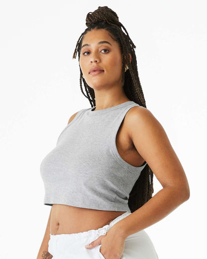 Women's Micro Rib Muscle Crop Tank