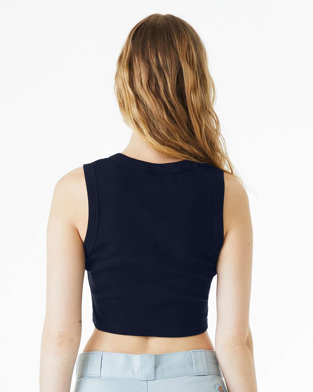 Women's Micro Rib Muscle Crop Tank