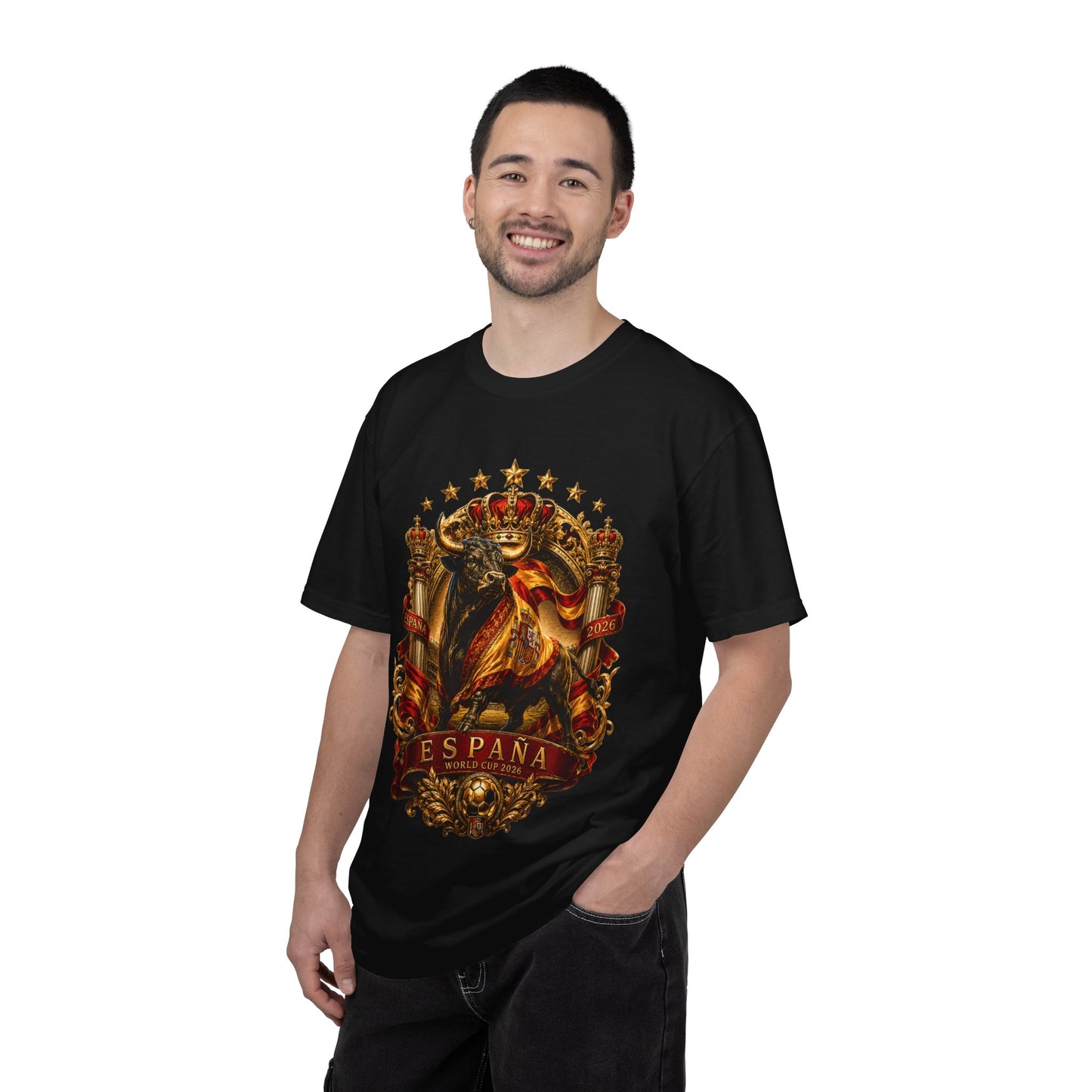 Spain Football World Cup 2026 'Toro de Oro' Imperial Crest | Premium Graphic Tee