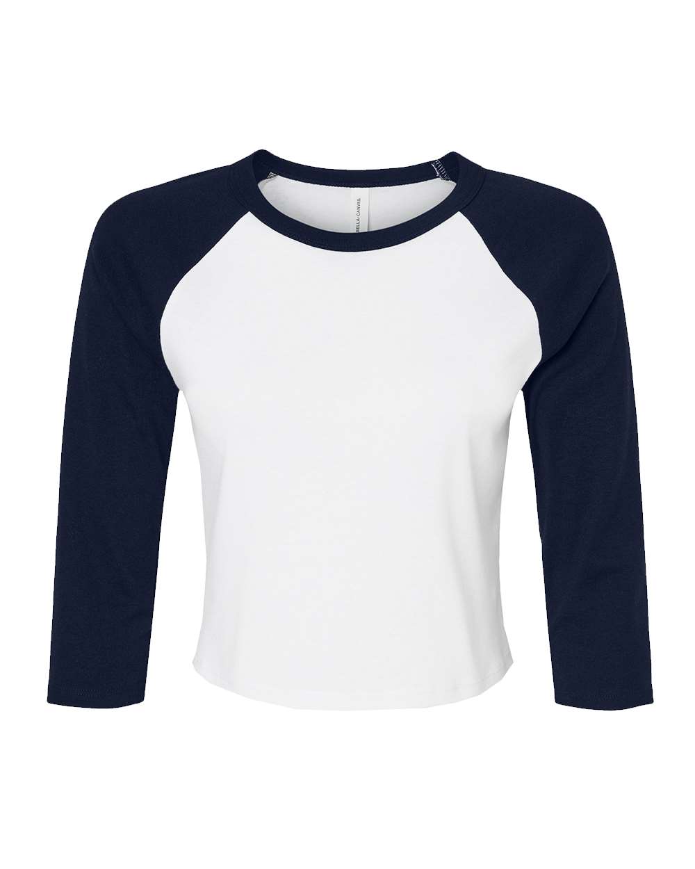 BELLA + CANVAS 1200 Women Micro Rib 3/4 Raglan Sleeve Baby Tee