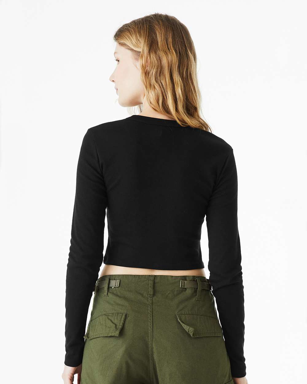 Women's Micro Rib Long Sleeve Baby Tee