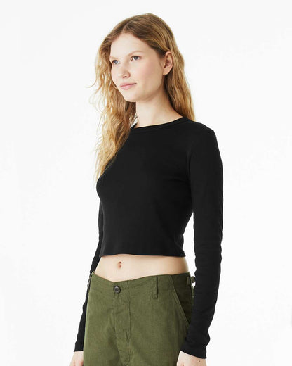 Women's Micro Rib Long Sleeve Baby Tee