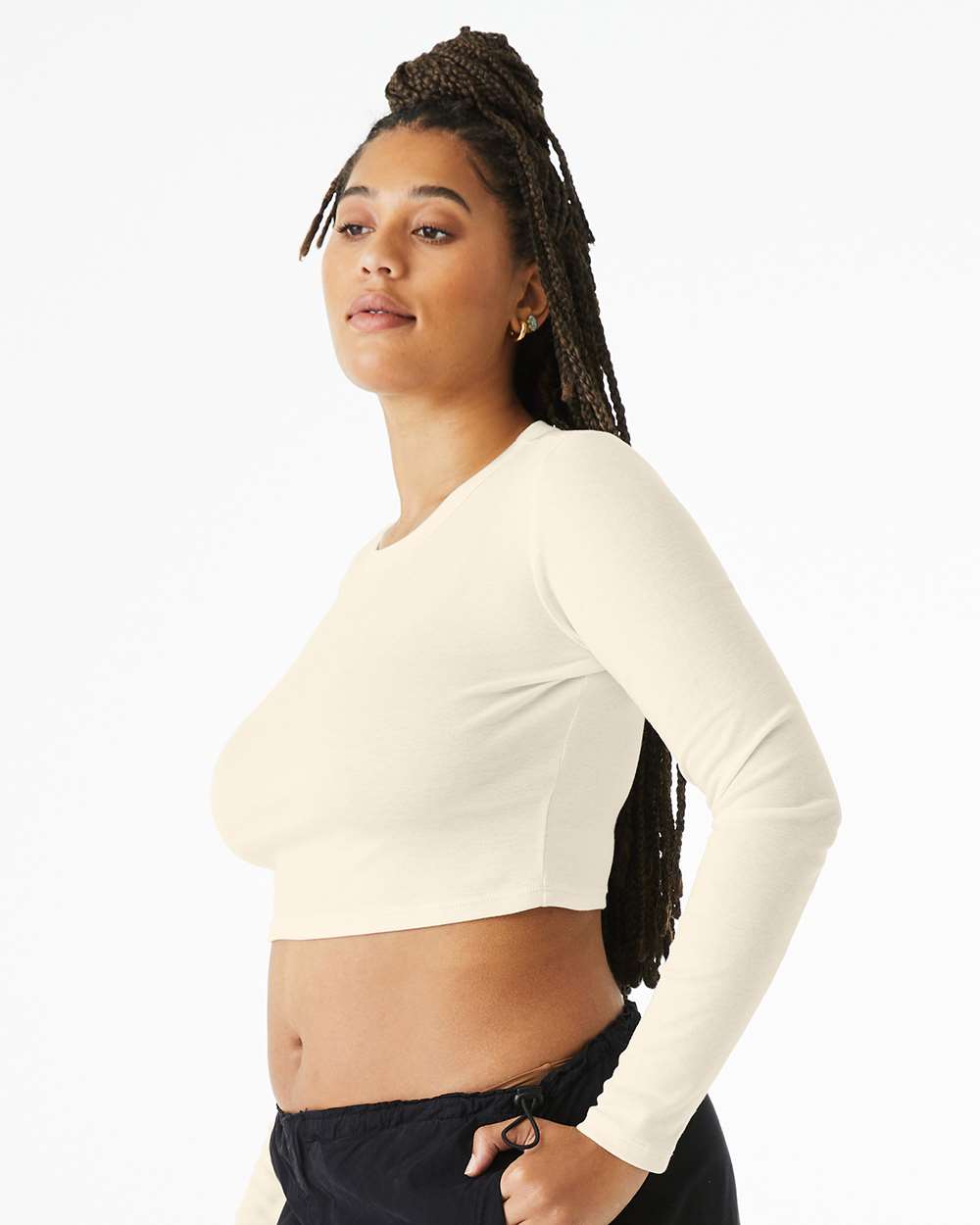 Women's Micro Rib Long Sleeve Baby Tee