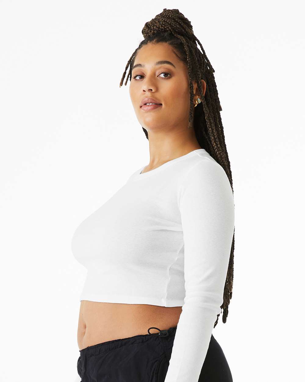 Women's Micro Rib Long Sleeve Baby Tee