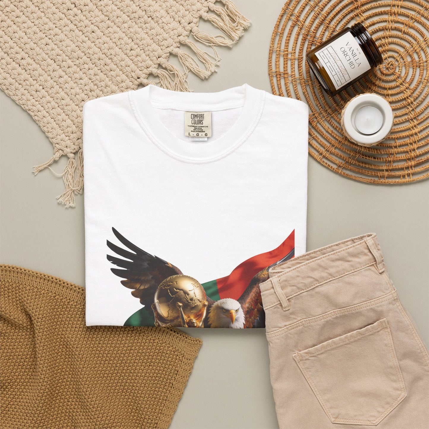 Portugal Football 'Asas da Vitória' Guardian Eagle & Trophy | Premium Graphic Tee