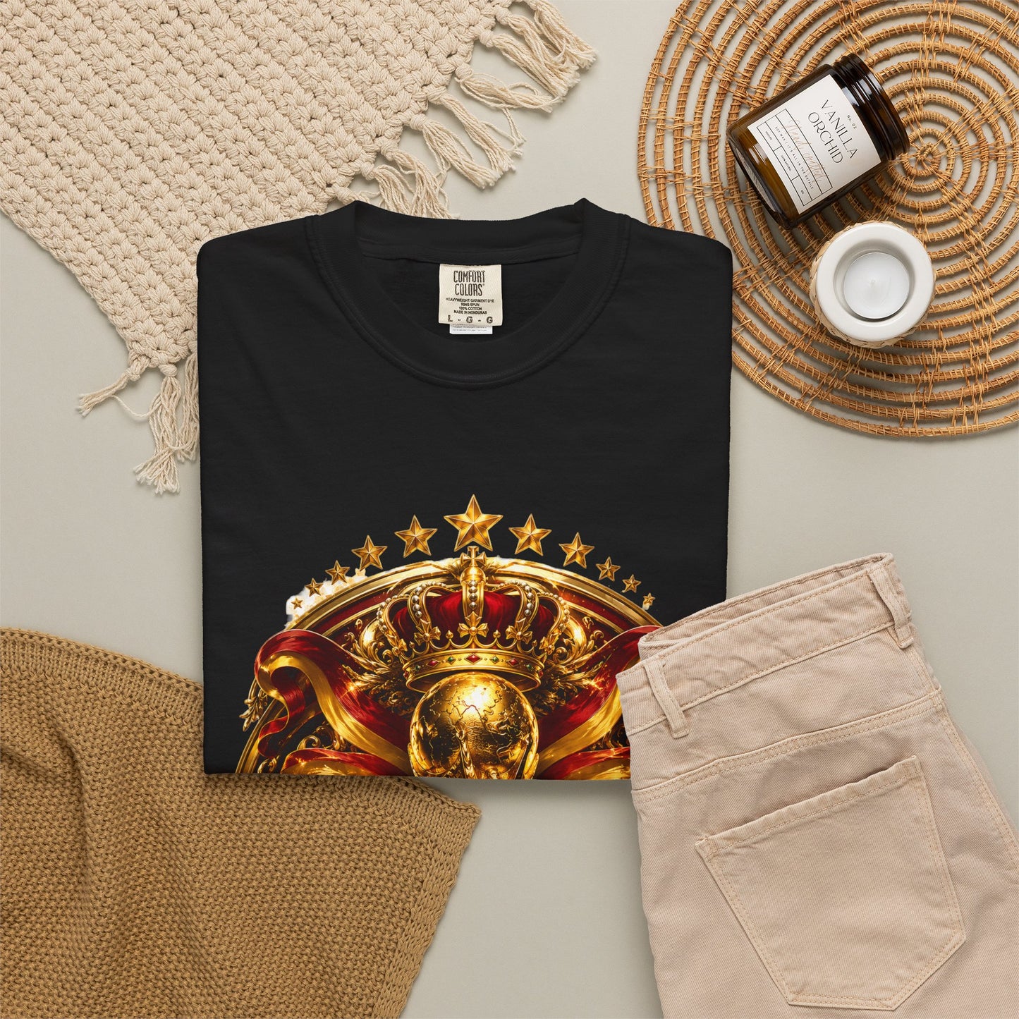 Spain Football World Cup 2026 'Monarca de Oro' Imperial Shield | Premium Graphic Tee