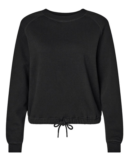 LAT 3528 Women Relaxed 3-End Boxy Fleece Crewneck Sweatshirt