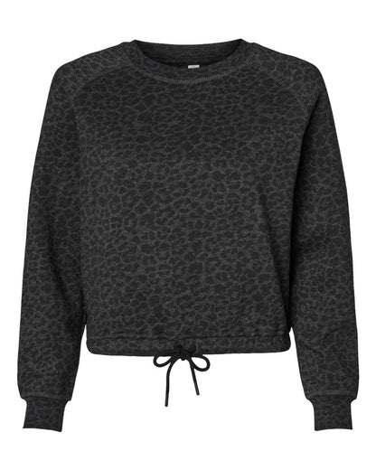 LAT 3528 Women Relaxed 3-End Boxy Fleece Crewneck Sweatshirt