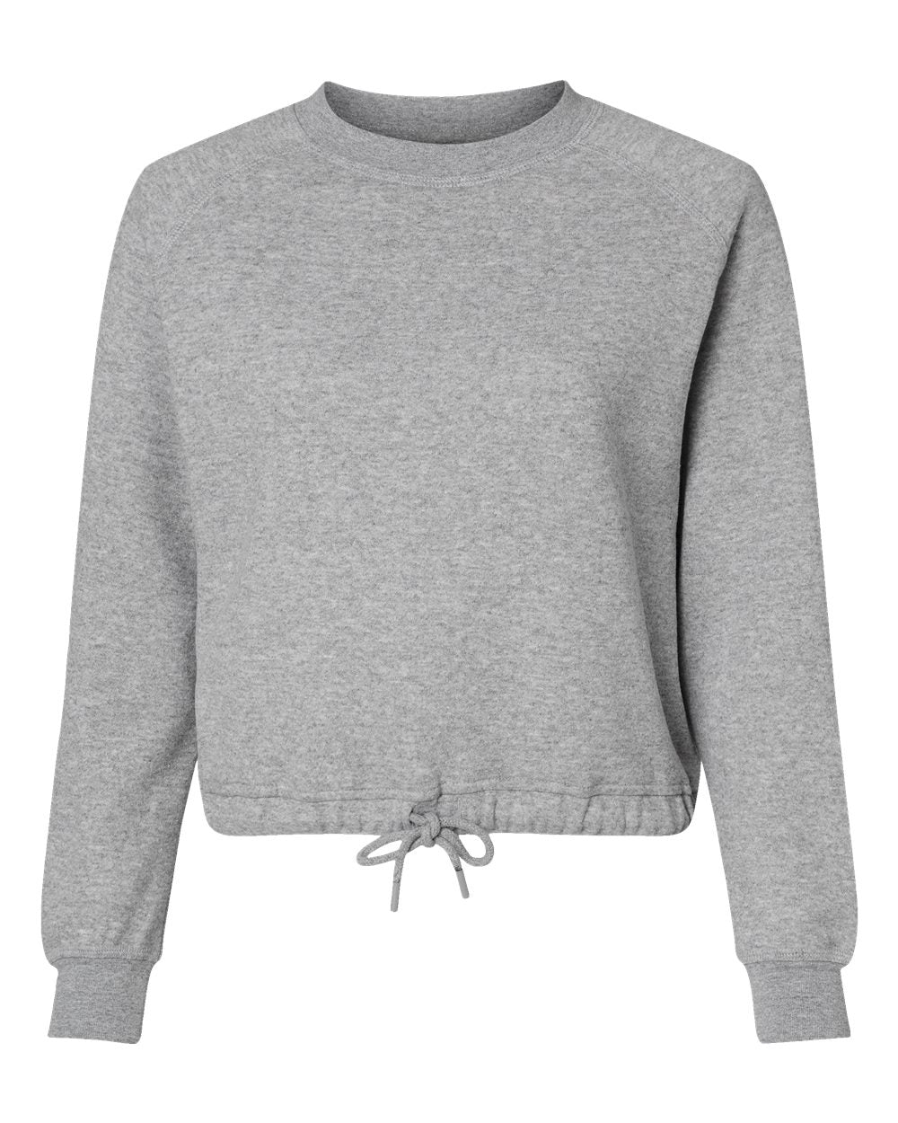 LAT 3528 Women Relaxed 3-End Boxy Fleece Crewneck Sweatshirt