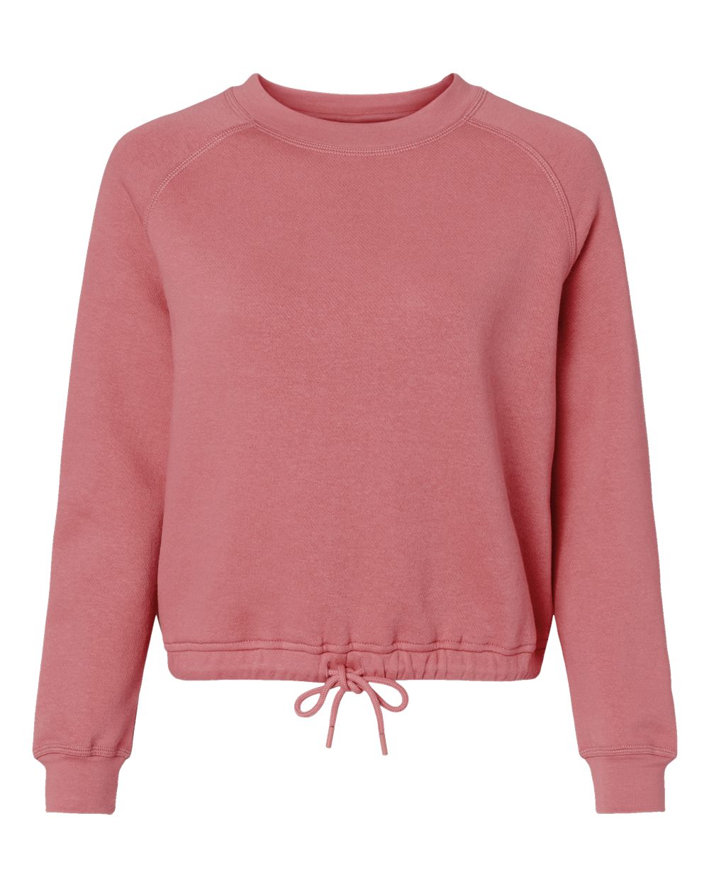 LAT 3528 Women Relaxed 3-End Boxy Fleece Crewneck Sweatshirt