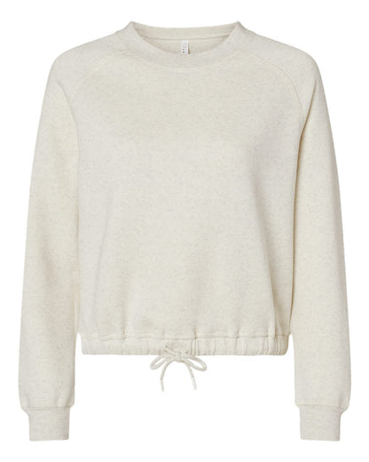 LAT 3528 Women Relaxed 3-End Boxy Fleece Crewneck Sweatshirt