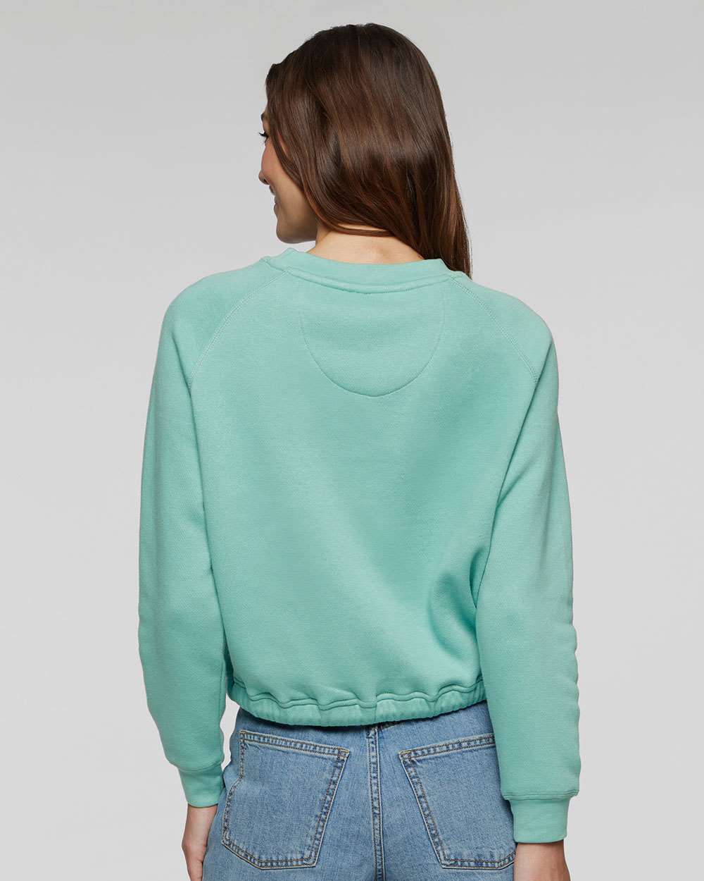 Women's Relaxed 3-End Boxy Fleece Crewneck Sweatshirt