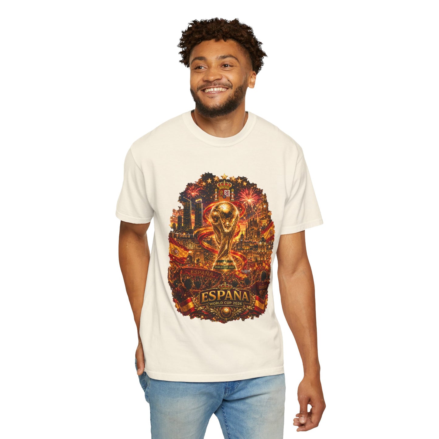 Spain Football World Cup 2026 'Fiesta de Oro' Ultimate Fan Celebration | Premium Graphic Tee