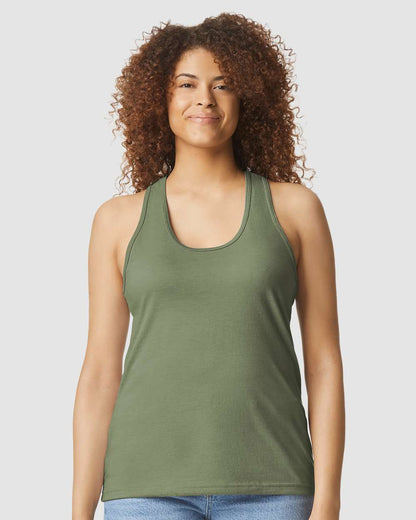 Women's SoftstyleÂ® CVC Racerback Tank Top