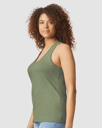 Women's SoftstyleÂ® CVC Racerback Tank Top