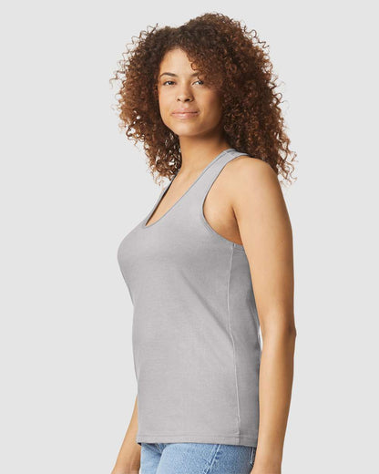 Women's SoftstyleÂ® CVC Racerback Tank Top