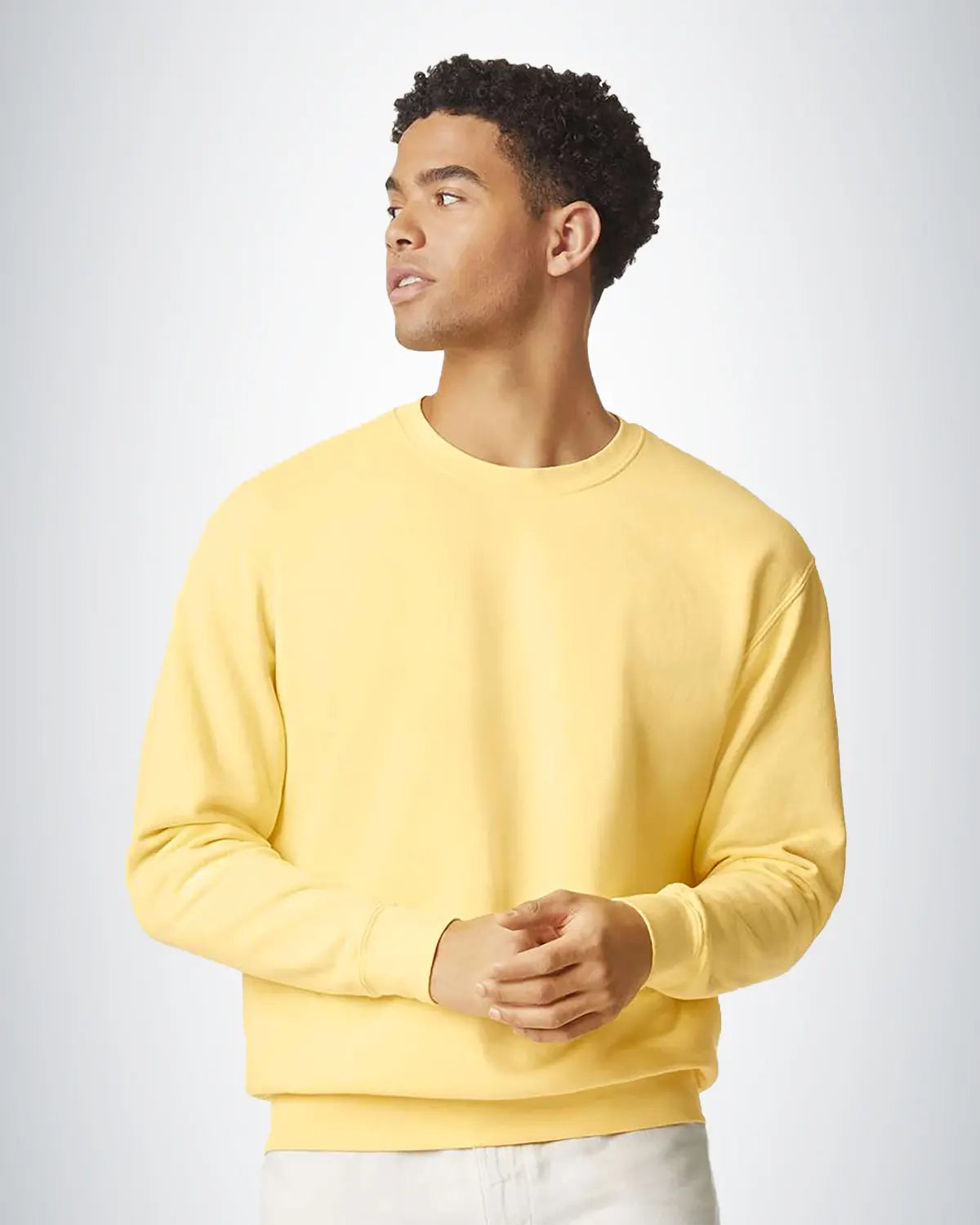 Comfort Colors 1466 Garment-Dyed Lightweight Fleece Crewneck Sweatshirt