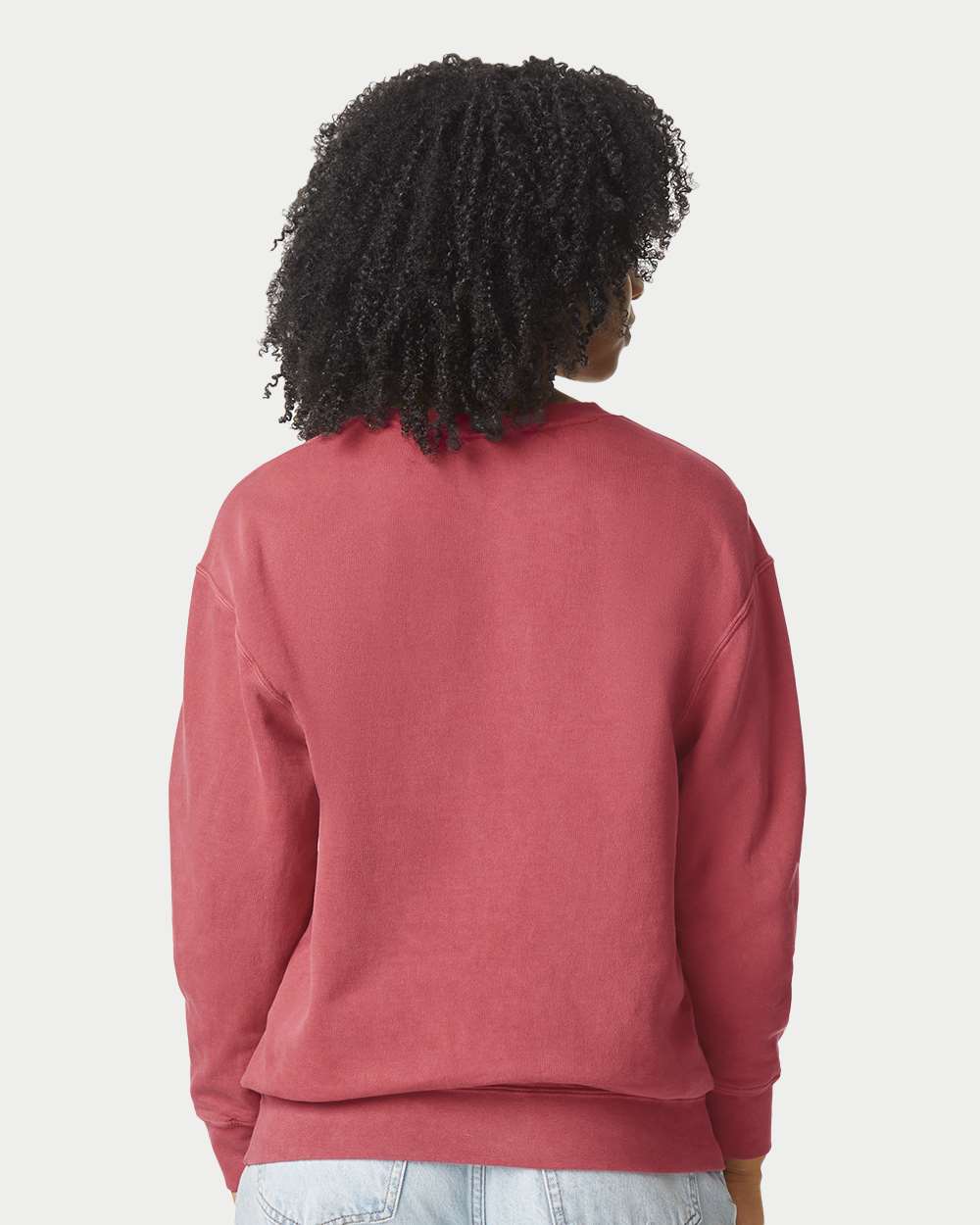 Unisex Garment-Dyed Lightweight Fleece Crewneck Sweatshirt