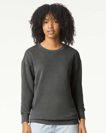 Unisex Garment-Dyed Lightweight Fleece Crewneck Sweatshirt