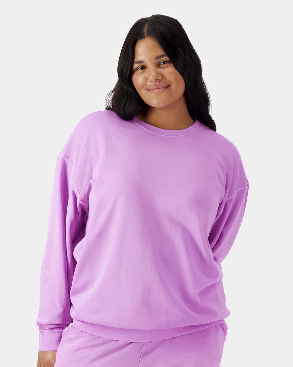 Unisex Garment-Dyed Lightweight Fleece Crewneck Sweatshirt