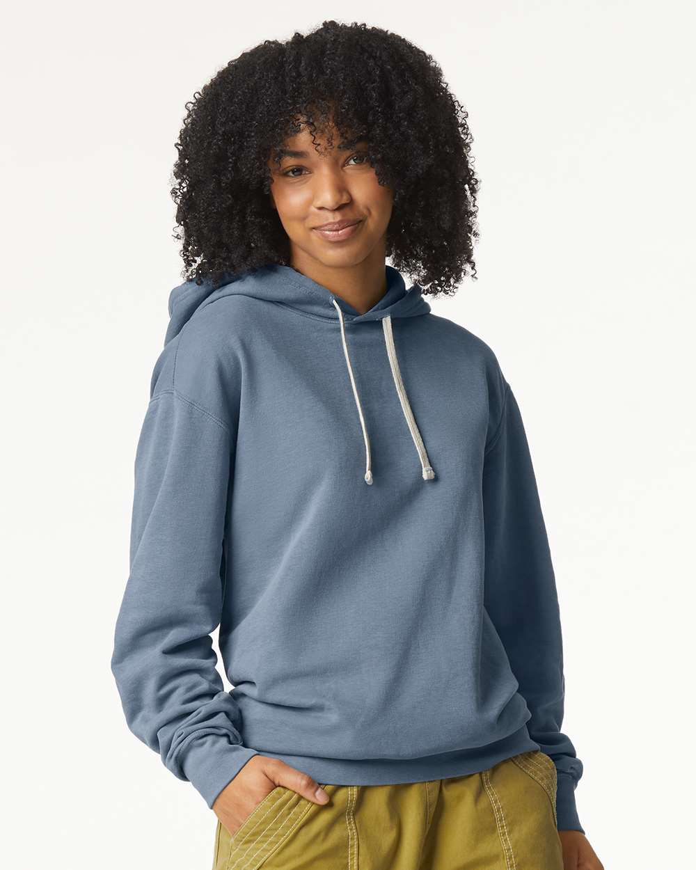 Unisex Garment-Dyed Lightweight Fleece Hooded Sweatshirt