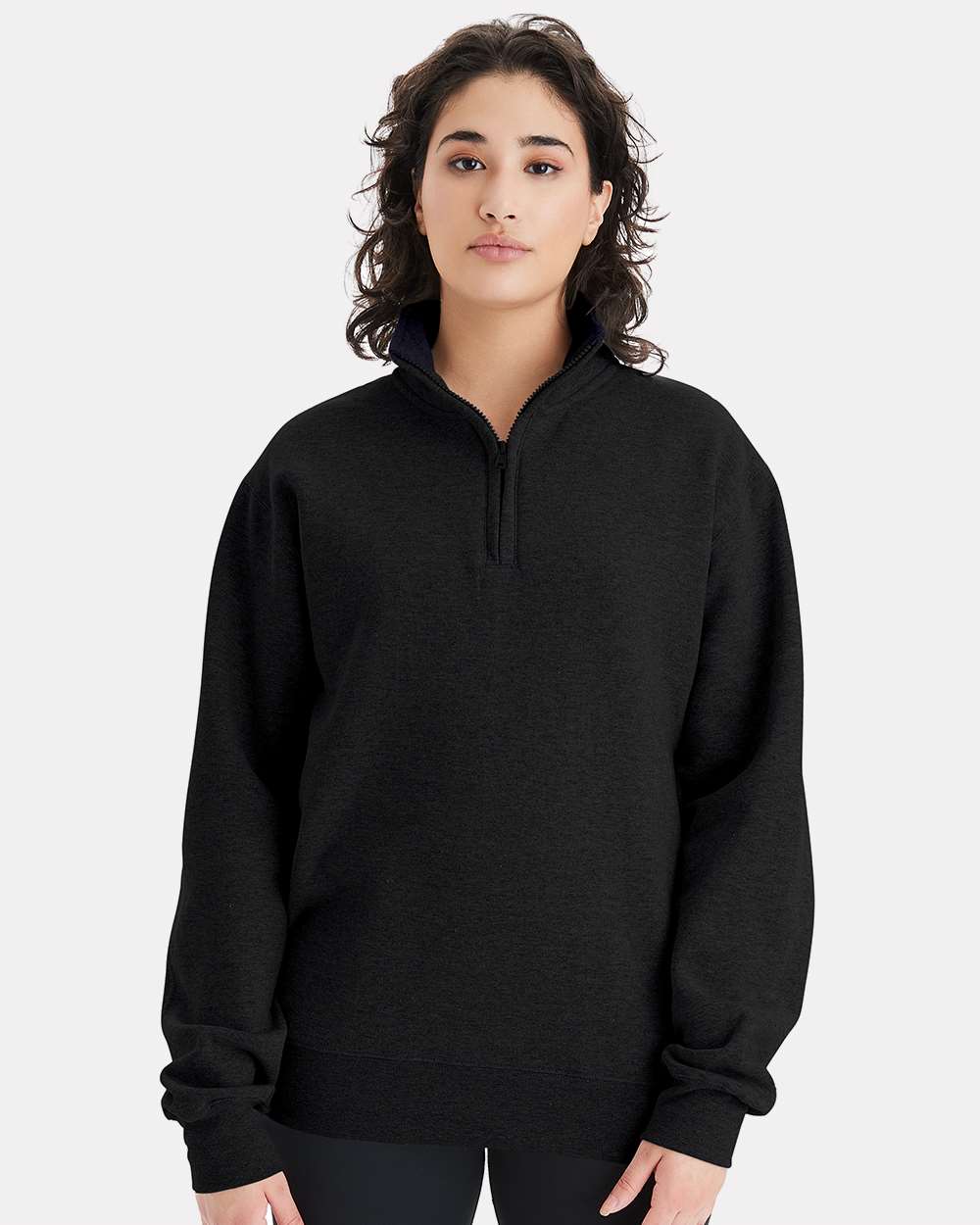 Unisex PowerblendÂ® Quarter-Zip Pullover
