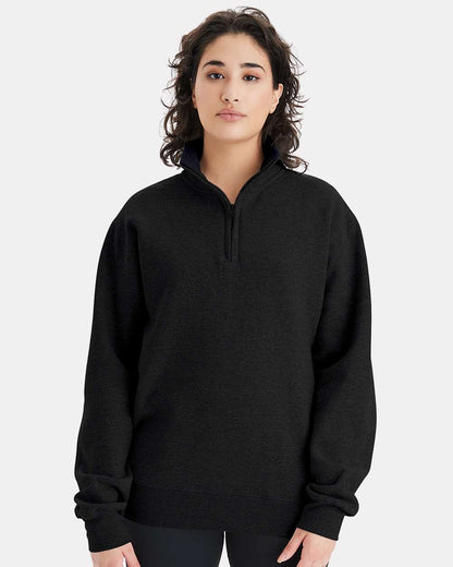 Unisex PowerblendÂ® Quarter-Zip Pullover