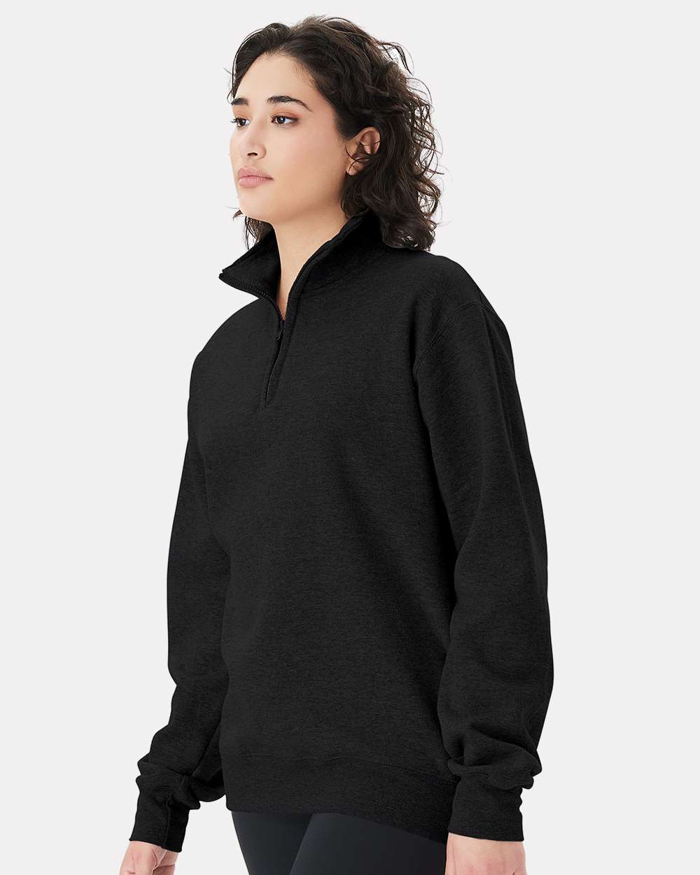 Unisex PowerblendÂ® Quarter-Zip Pullover