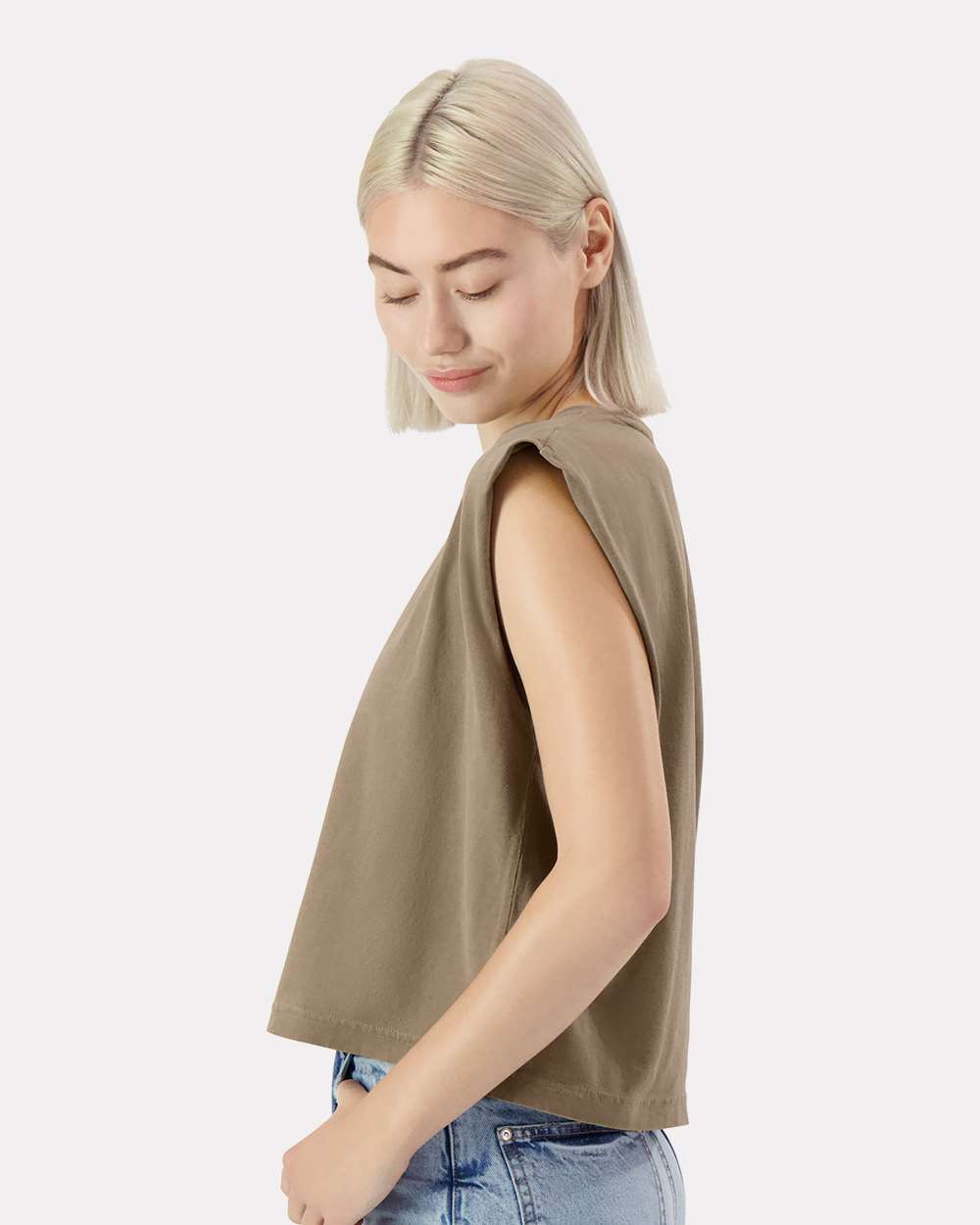 Women's Garment-Dyed Heavyweight Muscle Tee