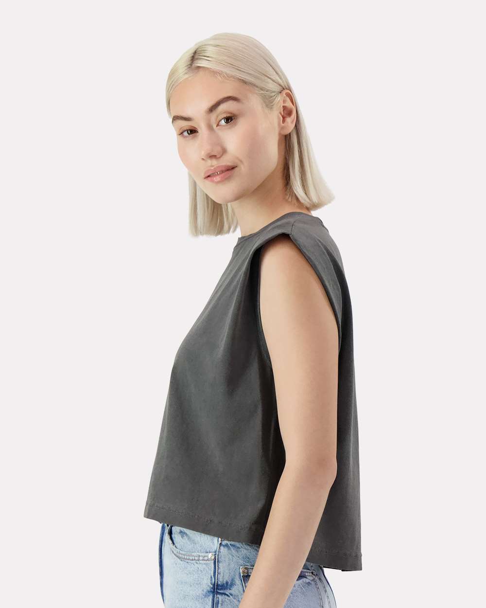 Women's Garment-Dyed Heavyweight Muscle Tee